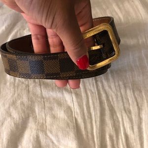 Louis Vuitton Damier Canvas belt m9729